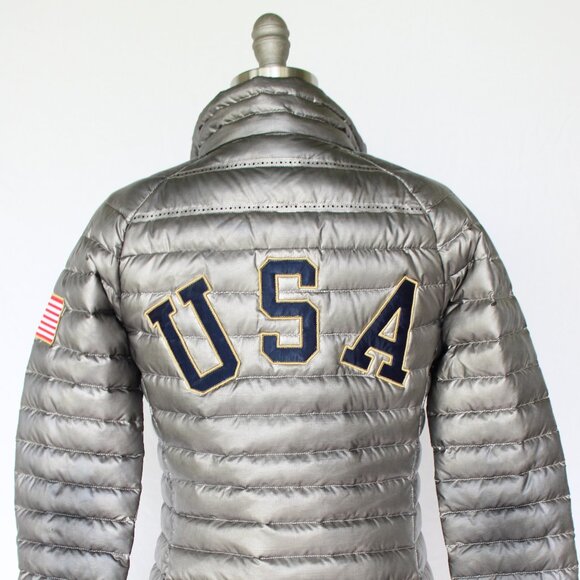 Nike Team USA Olympic Aeroloft Summit 800 Down Puffer Jacket Graphite Gray - Picture 9 of 11